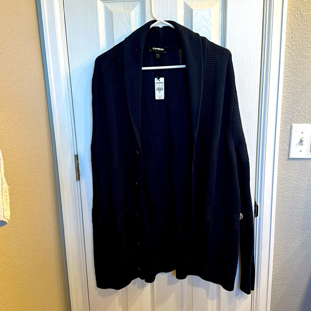Express men’s cardigan sweater